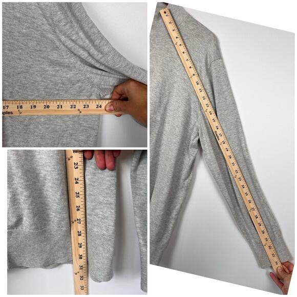 Brooks Brothers XXL Supima Cotton Full Zip Mock Neck Sweater Gray Men’s00 - Picture 5 of 9